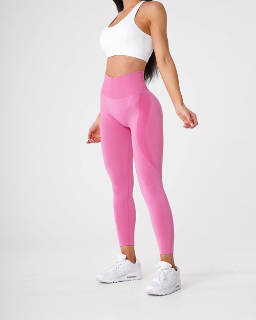 NVGTN Contour Seamless Leggings Ruzove | UNL-193245